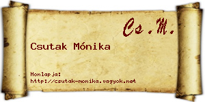Csutak Mónika névjegykártya